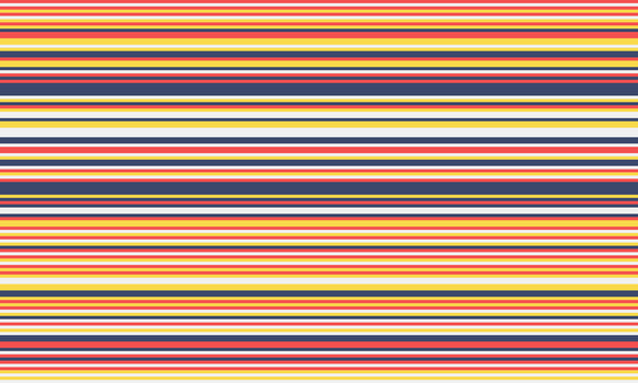 Geometric stripes seamless pattern with horizontal lines in varied colours, creating an abstract background. Ideal for textile design, wallpaper, or graphic prints. vector