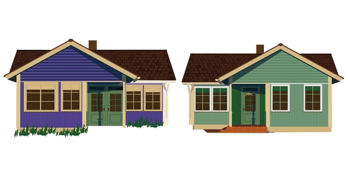 Cute realistic vintage rustic wooden house. For advertising concepts of real estate, life, sales, security, and construction. Photo-realistic house illustration vector