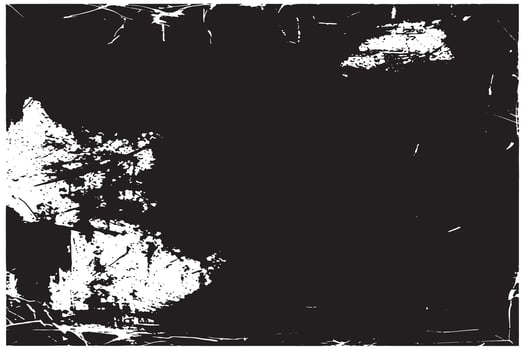 Black Rough Distressed Grunge Texture on White Background UHD Texture Overlay High Resolution Black Grunge Texture Overlay on White Monochrome Background vector