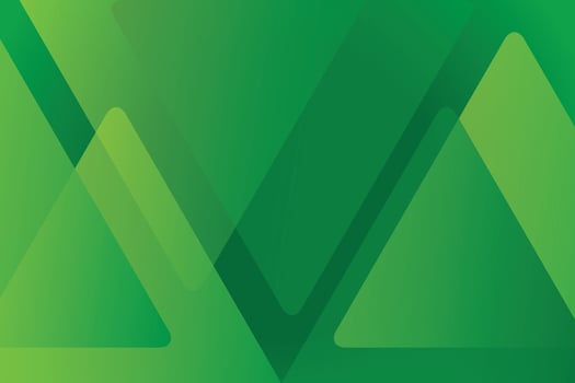 A green background with triangles on it vector