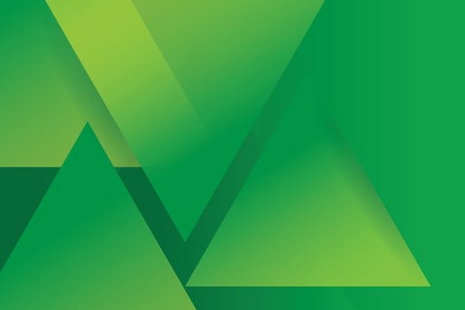 A green background with triangles on it vector