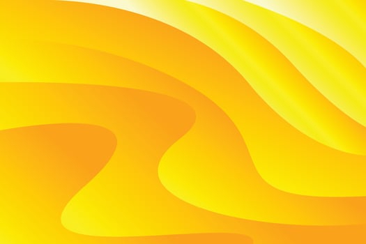 wave yellow color gradient background template vector