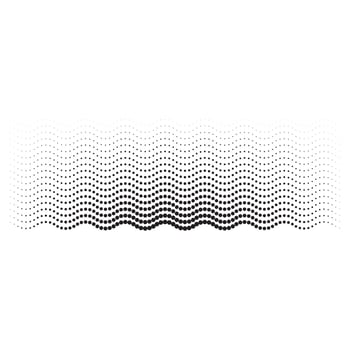 A black and white image of waves vector