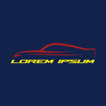 Simple Minimalist Van or Sedan Coupe Car Line Logo Icon Symbol Design vector