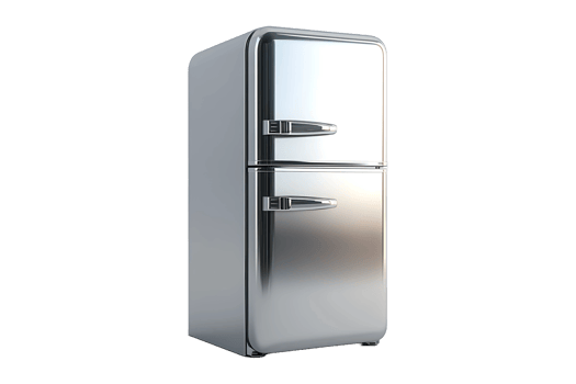 Fridge isolated on transparent background. png