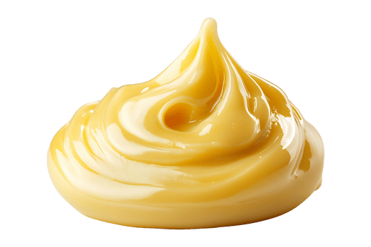 Mayonnaise drop isolated on transparent background. png