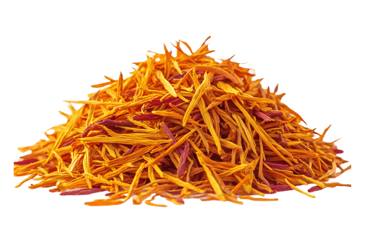 Saffron threads isolated on transparent background png