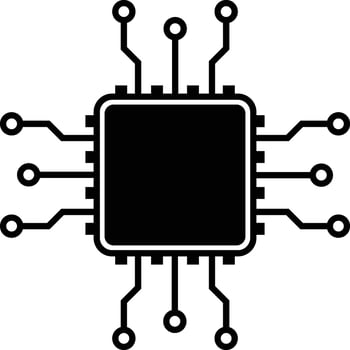 Artificial Intelligence, AI Icon Symbol vector