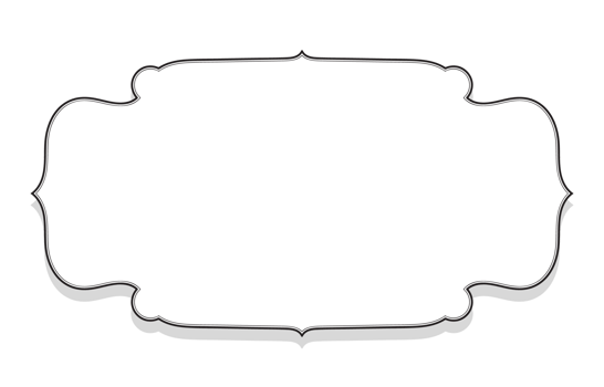 Vintage frame on empty space Floating frame and shadow for inserting text png