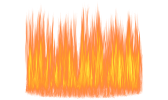 Realistic Fire Flames with Different Shapes and Styles for Creative Visual Effects png