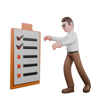 Animated Professional Sociologist. A male sociologist is walking like a zombie and wants to reach a clipboard. Male Professional png