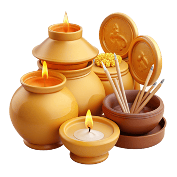 Candles, Incense, and Bowls A Peaceful and Aromatic Setting png