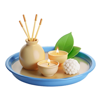 Spa Relaxation Candles, Incense, and Natural Elements png