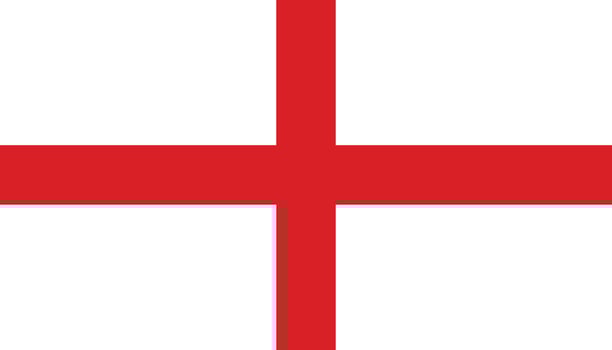 Republic of The England flag. design vector