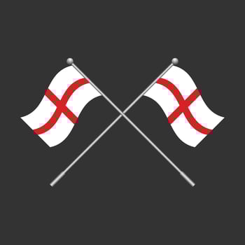 Flag of England clip element design. illustration vector