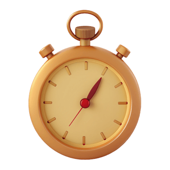 Golden Stopwatch Time Measurement, Countdown, Timer png