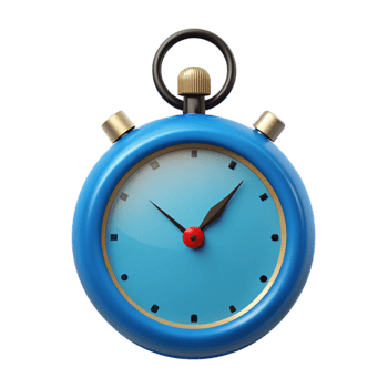 Blue Stopwatch Timepiece png