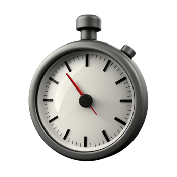 Classic Stopwatch with Red Second Hand png