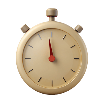 Beige Stopwatch with Red Second Hand png