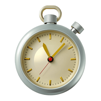 Vintage Stopwatch with Gold Accents png