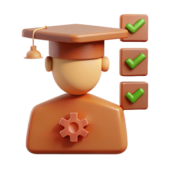 Graduate with Skills and Certifications png