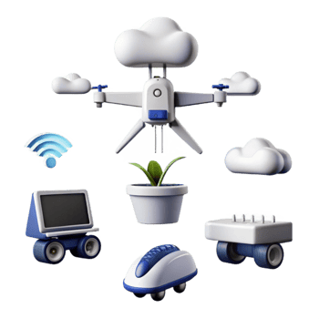 Smart Home Automation Drone, Cloud, Wi-Fi, And Connected Devices png