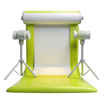 Photo Studio Setup With Lights And Backdrop png