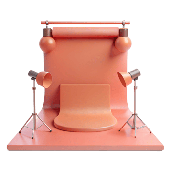 3D Render of a Simple Product Photography Studio Setup png