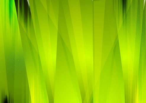 Bright green abstract grunge stripes background vector