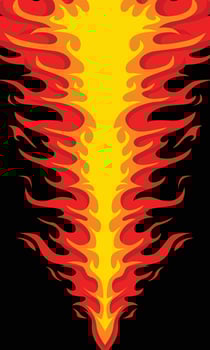 Blank fire flame wallpaper vector