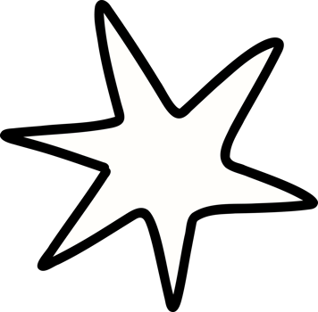 Stylized White Starburst Graphic png