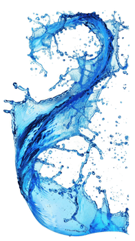 a blue splash of water on a curve shape bold lines stunning isolate on transparency background png