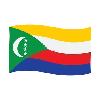 Comoros flag icon icon design vector