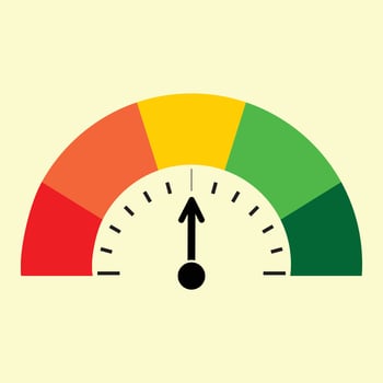 Speed meter or speedometer icon vector
