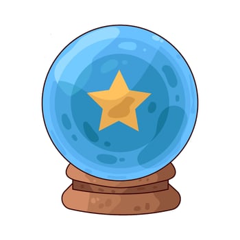 Illustration of magic ball vector