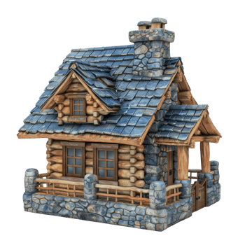 Chalet isolate on transparency background png