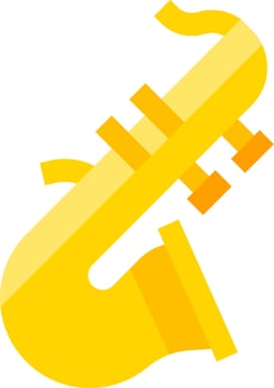 A saxophone icon on a white background vector