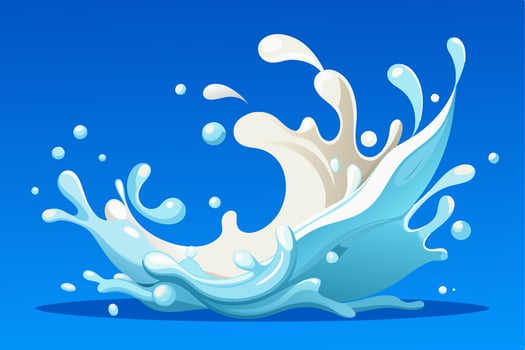 Milk Splash Art Illustration vector