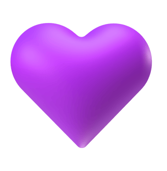 3d heart rendering png