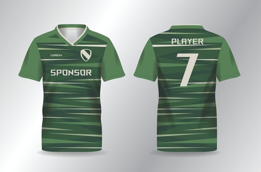 abstract green background for sport jersey template vector