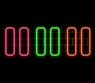 Special collection of stop button neon. Upload unique super glowing neon break sign . Light burst. Design element linear stop neon icon. Great ad every night. Banner with blank vector