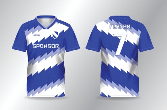 blue background pattern for sport jersey shirt template vector