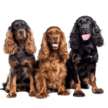 Cocker Spaniels full body isolate on transparency background png