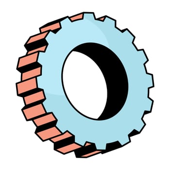 Premium download icon of gear vector