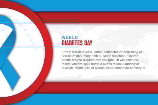World Diabetes Day background. vector