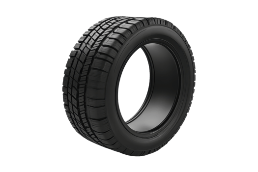 High-quality, black radial tire with intricate tread pattern, ideal for cars and ensuring optimal performance and safety on various road conditions. png