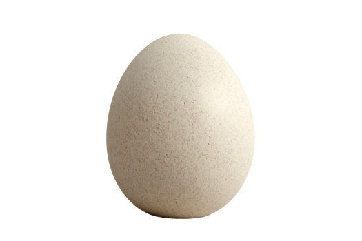 Close-up image of a single egg on a transparent background. Perfect for culinary, nutrition, and health-related themes. png