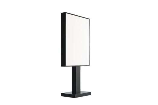 Isolated mockup of a vertical blank billboard poster waiting for your advertisement design. High-quality stock photo for custom branding use. png