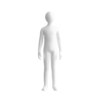 3D model of a white human figure. Ideal for illustrations, presentations, and educational content. Simple and modern design. png