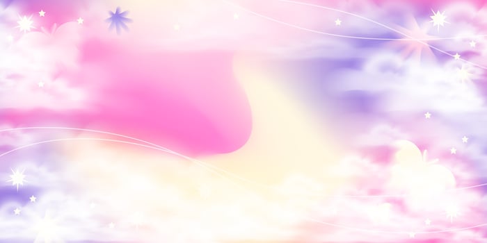 Pastel anime background. Dreamy cloudscape for princess party. Stock illustration in realistic style. vector